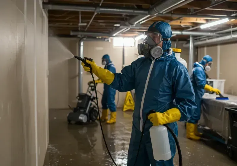 Basement Sanitization and Antimicrobial Treatment process in State College, PA