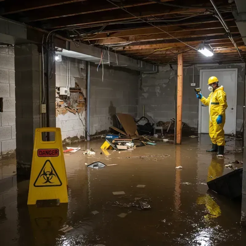 Flooded Basement Electrical Hazard in State College, PA Property